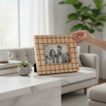 Simple Modern Geometric Pattern Wooden  Engraved Frames<br><div class="desc">Simple Modern Geometric Pattern Wooden Embossed Etched Picture Photo Frame features a simple modern pattern. Perfect as gifts for family and friends for Christmas,  birthdays,  holidays and more. Created by Evco Studio www.zazzle.com/store/evcostudio</div>