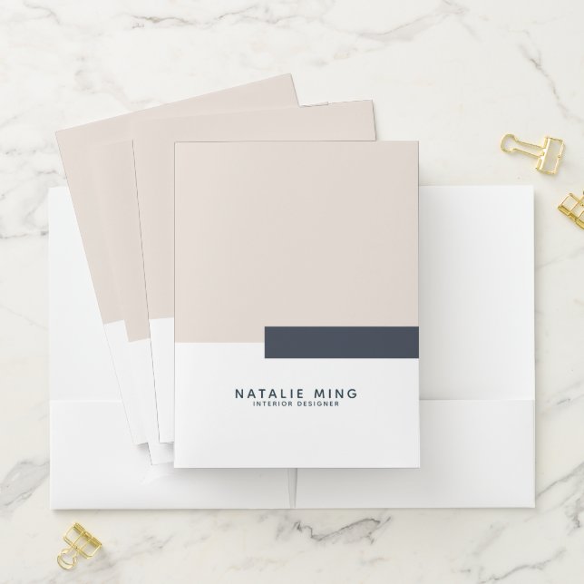 Simple Modern Geometric Pocket Folder (In Situ)