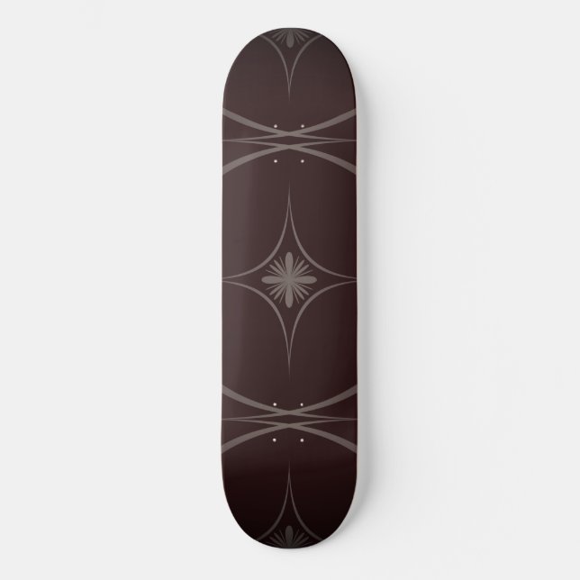 Simple Modern Geometric Star Skateboard (Front)