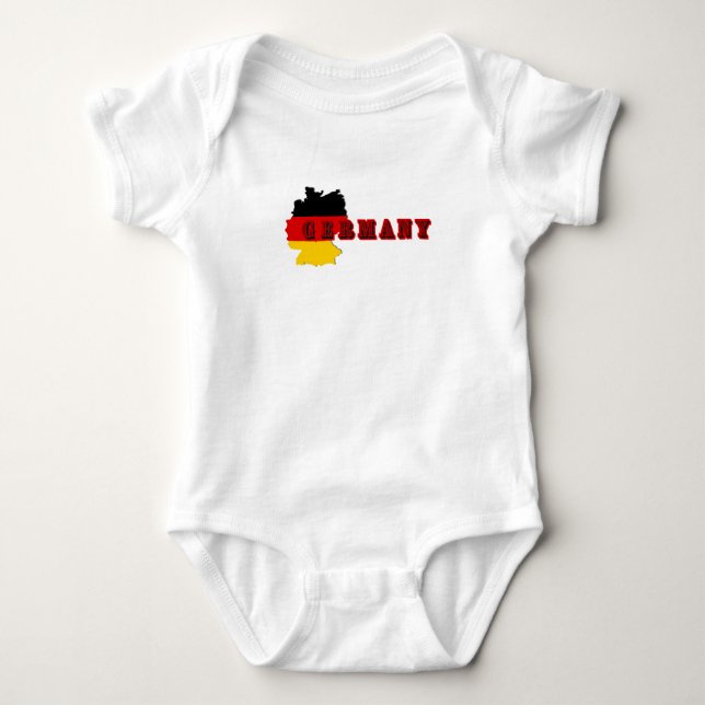 Simple Modern Germania Germany Art Letter Souvenir Baby Bodysuit (Front)