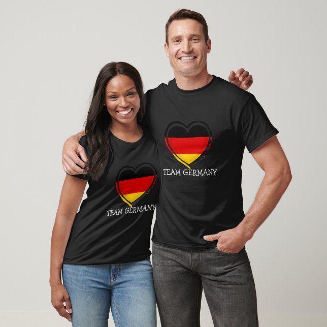 Simple Modern GERMANY Fan GERMAN Flag team name   T-Shirt (Unisex)