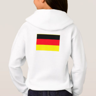 Simple Modern Germany Flag Souvenir , Backside Hoodie