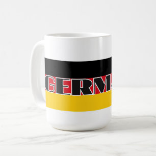 Simple Modern Germany german flag Souvenir Coffee Mug