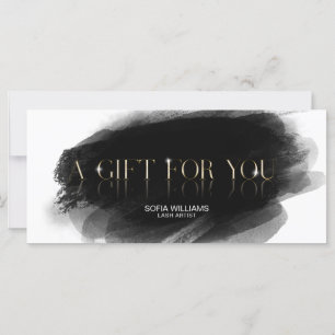Simple Modern Gift Certificate Gift Card add logo