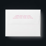 Simple Modern Girly Blush Pink Name Address Envelope<br><div class="desc">Simple Modern Classic Girly Blush Pink Name Address envelope</div>