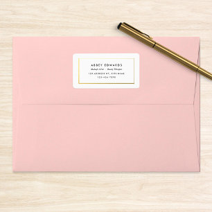 Simple Modern Gold Business Label Stickers