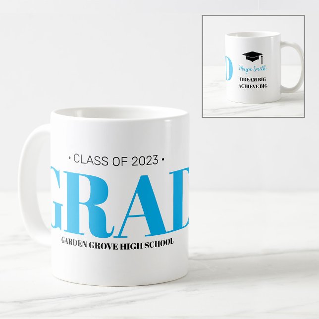 Simple Modern GRAD Graduation Coffee Mug (Creator Uploaded)