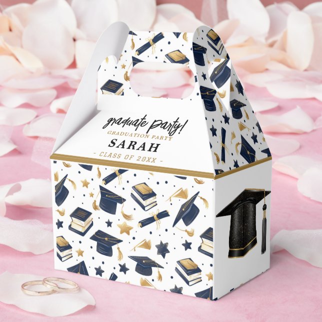 Simple Modern Graduation Party  Favor Boxes (Wedding)