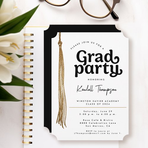 Simple modern Graduation Party Invitation