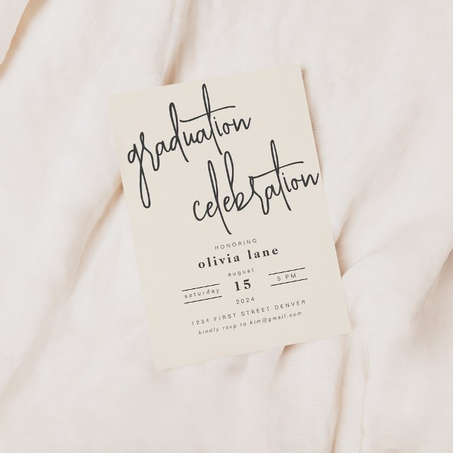 Simple Modern Graduation Party Invitation (Creator Uploaded)