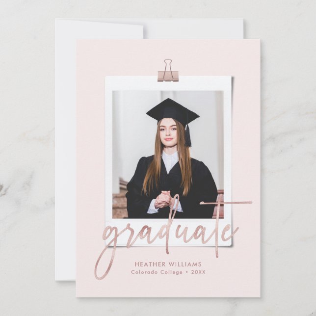 Simple Modern Graduation Party Invitation (Front)