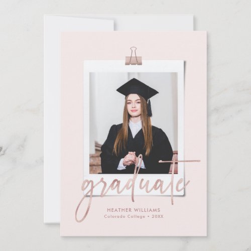 Simple Modern Graduation Party Invitation