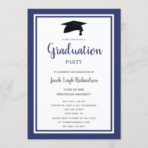 Formal 2021 Graduation Invitations | Zazzle