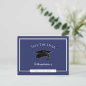 Simple Modern Graduation Save The Date Announcement Postcard (Standing Front)