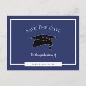 Simple Modern Graduation Save The Date Announcement Postcard (Front)