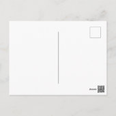 Simple Modern Gray Linen, Minimalist Professional Postcard (Back)