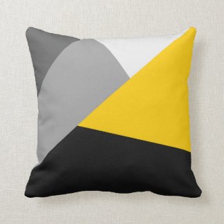 Simple Modern Gray Yellow and Black Geo