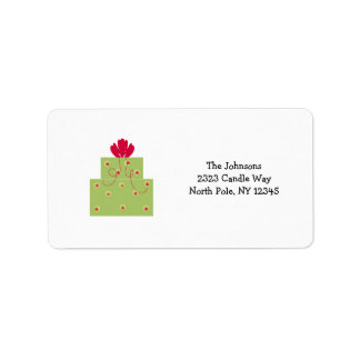 Simple Modern Green Present Label