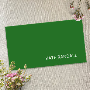 Simple Modern Green Professional Networking Business Card