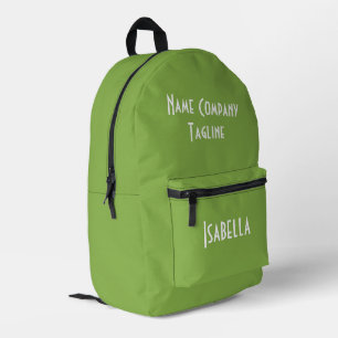 Simple Modern Greenery Printed Backpack