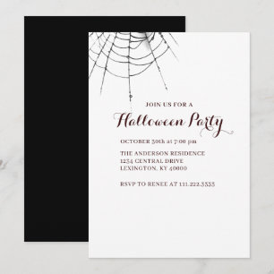 Simple Modern Halloween Party Invitation