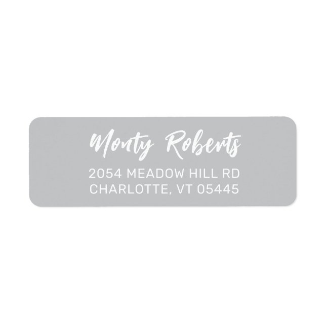 Simple Modern Hand Sketched | Return Address Label (Front)