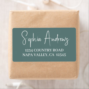  Simple Modern Hand Sketched Script Return Address Label