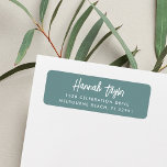 Simple Modern Hand Sketched Script Return Address Label<br><div class="desc">Simple and elegant return address labels feature your name in chic handwritten script lettering,  with two lines for your return address beneath in classic sans serif lettering.</div>
