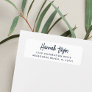 Simple Modern Hand Sketched Script Return Address Label