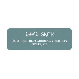 Simple Modern Hand Sketched Script Return Address  Label