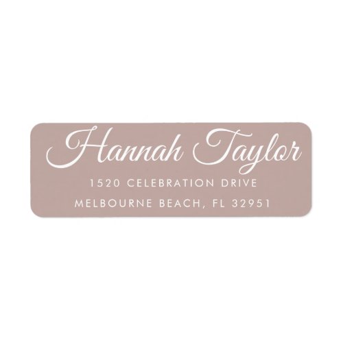 Simple Modern Hand Sketched Script Return Address Label