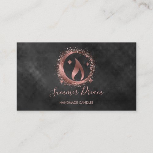 Simple Modern Handmade Honey Candle  Business Card