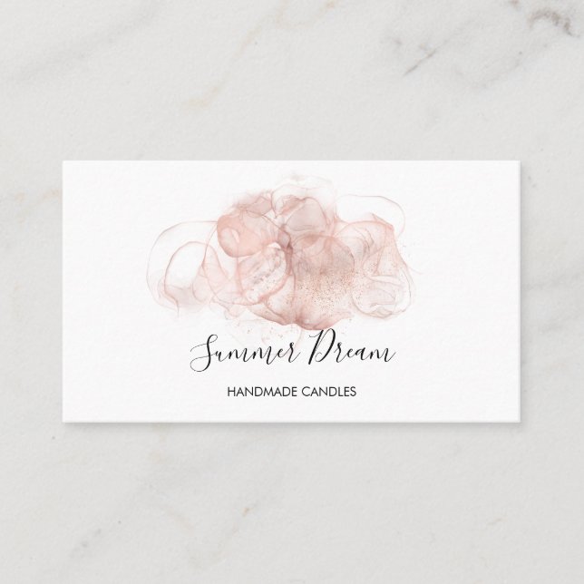 Simple Modern Handmade Honey Candle  Business Card (Front)
