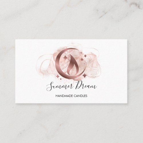 Simple Modern Handmade Honey Candle  Business Card