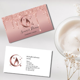 Simple Modern Handmade Honey Candle Business Card