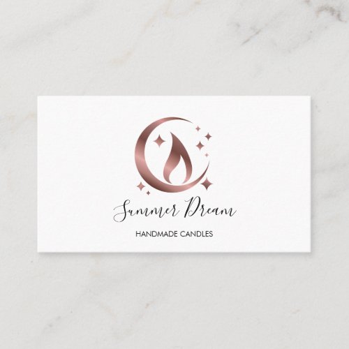 Simple Modern Handmade Honey Candle  Business Card