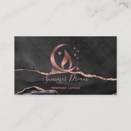 Simple Modern Handmade Honey Candle  Business Card