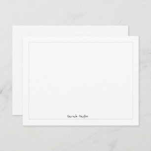 Simple Modern Handwriting Personalized Stationery  Note Card