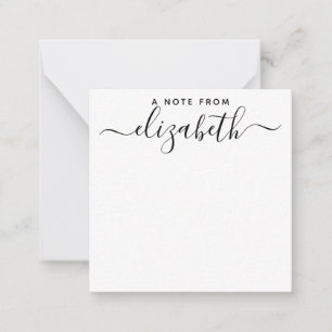 Simple Modern Handwritten A Note From Script Name