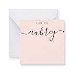Simple Modern Handwritten Calligraphy Note Card Simple Modern Handwritten Calligraphy Note Card