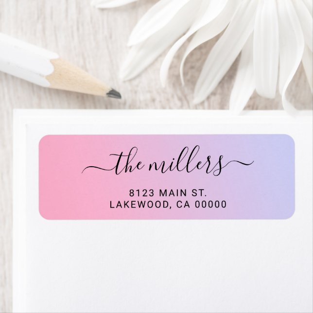 Simple Modern Handwritten Family Label (Insitu)