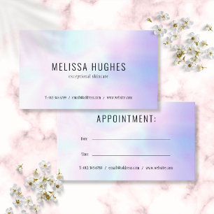 Simple Modern Holographic Appointment Card