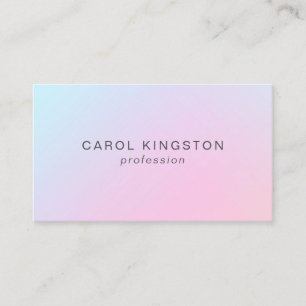 Simple Modern Holographic  Beauty Profession Business Card