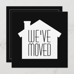 Simple Modern Housewarming Party invitation Black