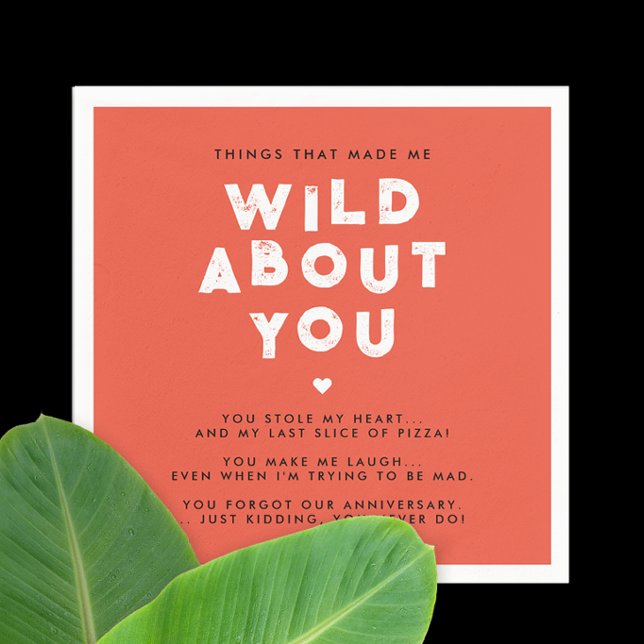 Simple Modern I Love You Red And White Typography Napkins (Creator Uploaded)