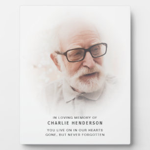 Simple Modern "In Loving Memory" Memorial Plaque