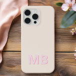 Simple Modern Initial Monogram iPhone 15 Pro Max Case<br><div class="desc">Simple Modern Initial Monogram Phone Case. Create your own personalized iPhone Case with custom initial name.</div>