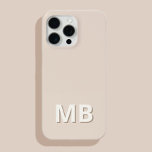 Simple Modern Initial Monogram iPhone 15 Pro Max Case<br><div class="desc">Simple Modern Initial Monogram Phone Case. Create your own personalized iPhone Case with custom initial name.</div>
