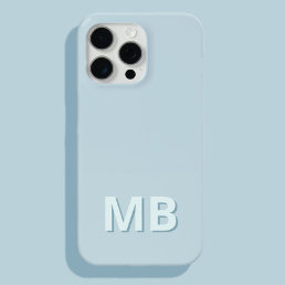 Simple Modern Initial Monogram iPhone 15 Pro Max Case