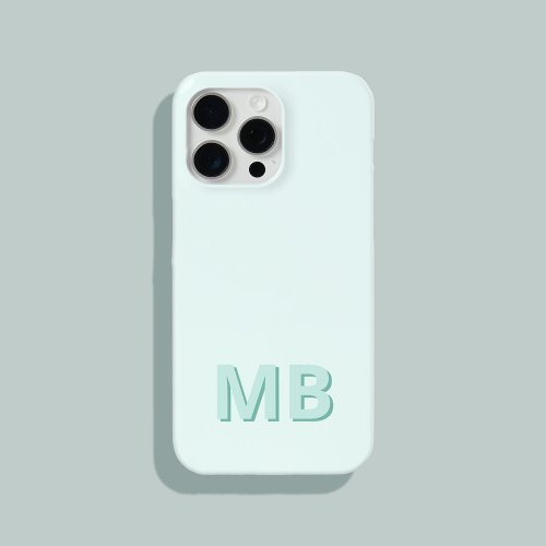 Simple Modern Initial Monogram iPhone 15 Pro Max Case